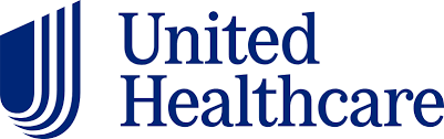 United Healthcare logo with blue and white design under insurances that are in network at Tangible Therapy